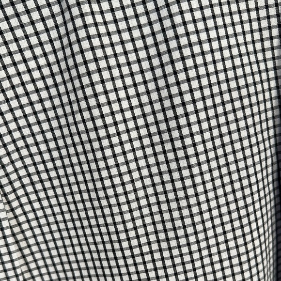 Club Room Men's Black and White Checkered Shirt Slim Fit - Picture 8 of 8
